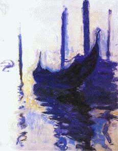 Claude Monet Gondolas in Venice
